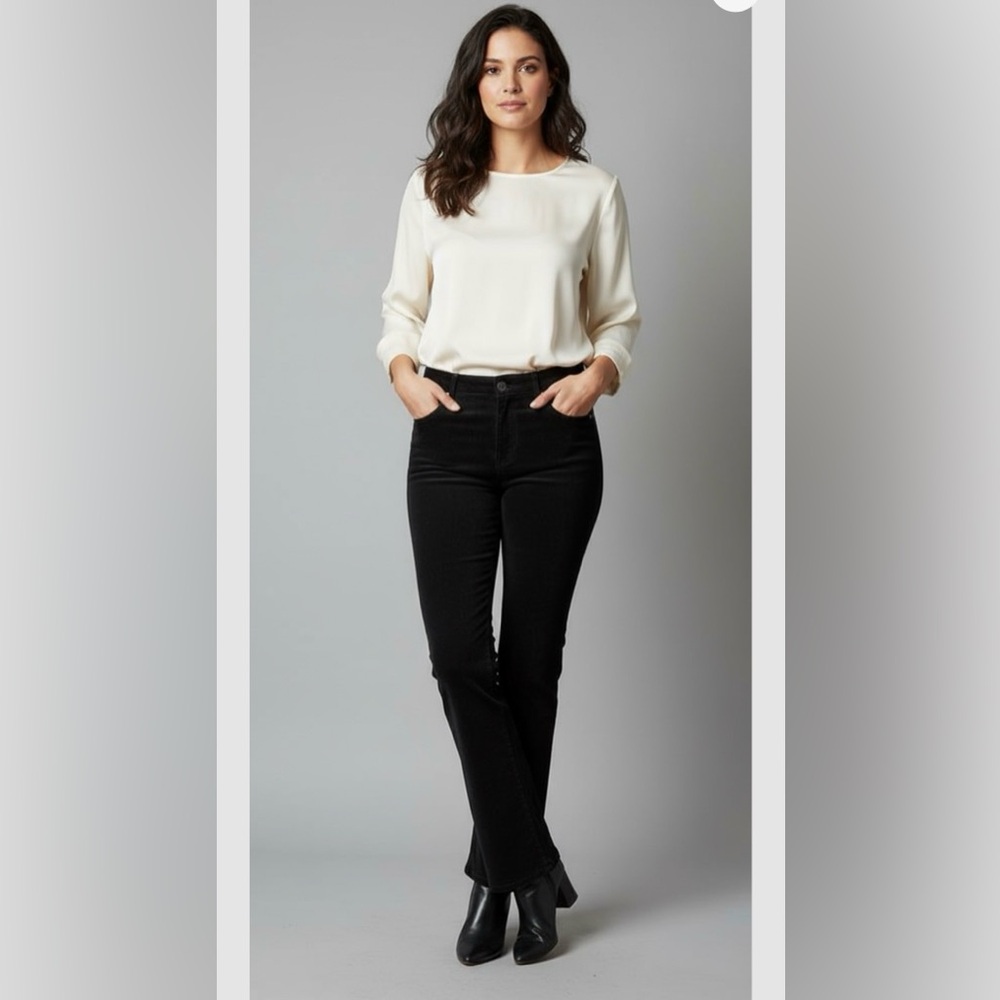 Elie Tahari Black Corduroy Pants